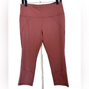 Victoria’s Secret Sport Dusty Pink Knockout Capri Mesh Leggings Size Large